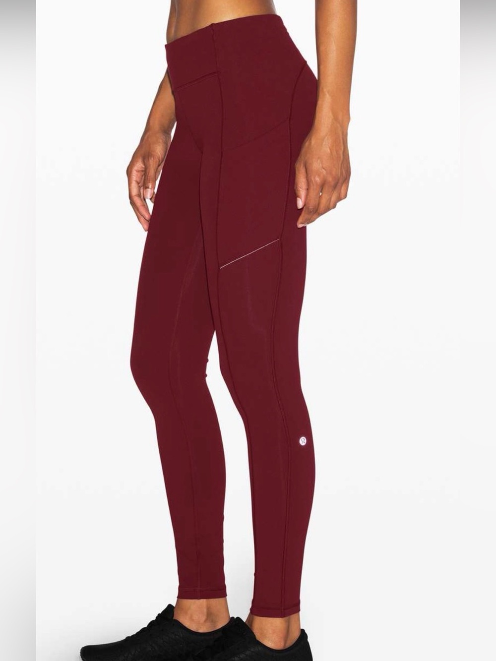 * Lululemon Speed Up Tight 28" deep rouge size 12  luxtreme burgundy